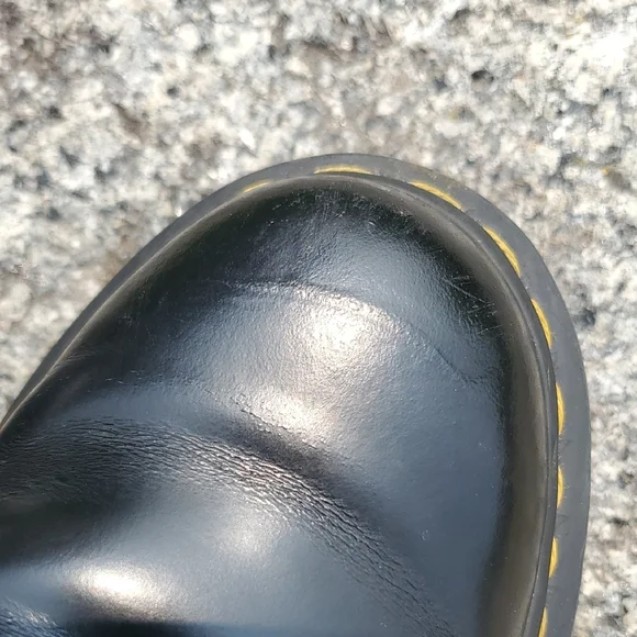 Dr. Martens 2976 YS Black Smooth Leather Chelsea Boots Size 7 - Picture 14 of 15